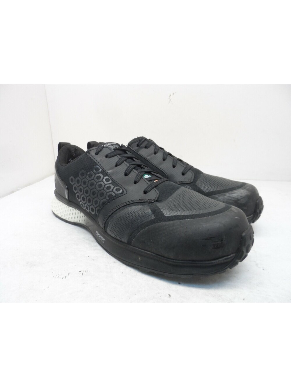 Timberland PRO Men's Reaxion Composite Toe Work Shoe A21SS Black/White 12W